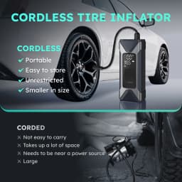 ASMAX T10 Air Pump Mini Portable 7500mAh Electric Air Compressor Treasure 160PSI Type-C LED Multitool Inflator for Car Moto