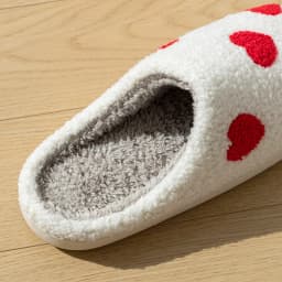 Cute House Slippers Women Winter Home Exquisite Little Heart Love Fuzzy Warm Comfy Non Slip Flat Plush Shoes Girls Gift Lover