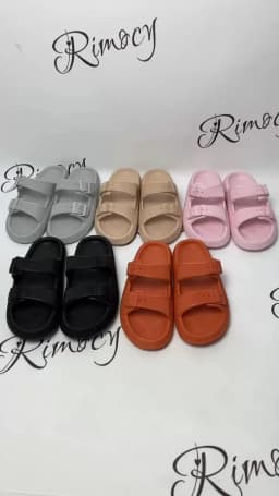 Buckle Thick Platform Cloud Slippers Women Fashion Soft Sole Pillow Slides Sandals Woman 2023 Summer Non Slip Beach Flip Flops