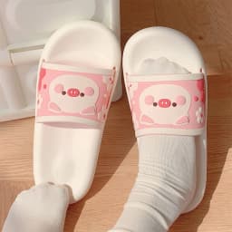 Thick Sole Women Slippers Personality Animals Design Slides Bathroom Beach Indoor Sandals Summer Couple Shoes
