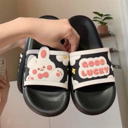 Thick Sole Women Slippers Personality Animals Design Slides Bathroom Beach Indoor Sandals Summer Couple Shoes