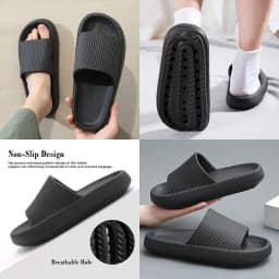 Cloud Sliders Women Men Non-Slip Bathroom Slippers Summer Soft Flip Flop Pillow Sliders Platform Pool Sliders Shower Shoes for I