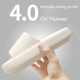 Cloud Sliders Women Men Non-Slip Bathroom Slippers Summer Soft Flip Flop Pillow Sliders Platform Pool Sliders Shower Shoes for I