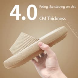 Cloud Sliders Women Men Non-Slip Bathroom Slippers Summer Soft Flip Flop Pillow Sliders Platform Pool Sliders Shower Shoes for I