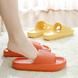 Cloud Sliders Women Men Non-Slip Bathroom Slippers Summer Soft Flip Flop Pillow Sliders Platform Pool Sliders Shower Shoes for I