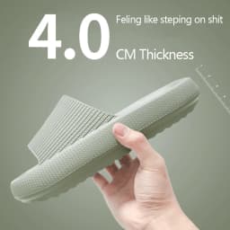 Cloud Sliders Women Men Non-Slip Bathroom Slippers Summer Soft Flip Flop Pillow Sliders Platform Pool Sliders Shower Shoes for I