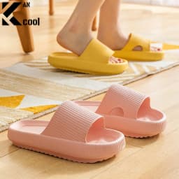 Cloud Sliders Women Men Non-Slip Bathroom Slippers Summer Soft Flip Flop Pillow Sliders Platform Pool Sliders Shower Shoes for I