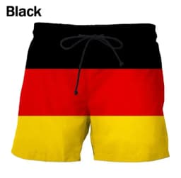 Germany USA UK Flag Beach Shorts Men 3D Printing Board Shorts Swimsuit homme 2024 Summer New Hawaii Swim Trunks Cool Ice Shorts