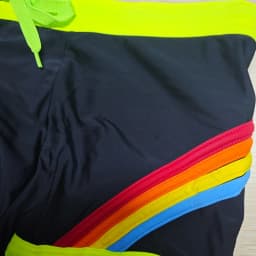 2026Foreign trade cross-border men's new three-dimensional rainbow boxer swimming trunks with cup swimming boxers men's UXH247-1