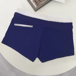 2025 quick-drying men's boxer swimming trunks zipper tether loose tight swimming beach swimming trunks spot E9J16