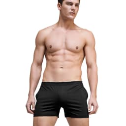 Solid color simple and fashionable men's modal shorts comfortable home pants pajama pants home solid color D6550