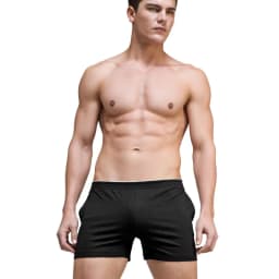 Solid color simple and fashionable men's modal shorts comfortable home pants pajama pants home solid color D6550