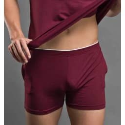 Solid color simple and fashionable men's modal shorts comfortable home pants pajama pants home solid color D6550
