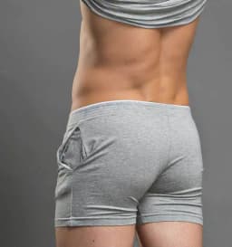 Solid color simple and fashionable men's modal shorts comfortable home pants pajama pants home solid color D6550