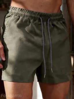 FGKKS Men Shorts Fashion New Basic Beach Solid Color Board Shorts Male Bermuda Casual Pure Cotton Comfortable
