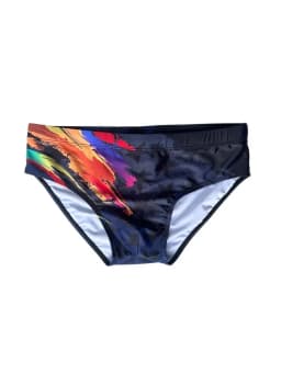 2026Professional swimming trunks youth training men's swimming trunks fashion printed European and American briefs 10062