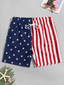 Hot Selling Top 3D National Flag Printed Beach Shorts, Unisex Short Pants, Summer Swim Trunks for Vacation & Seaside Activities