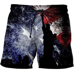 USA UK National Flag Graphic Men Board Shorts 3D Printed Short Pants Casual Hawaii Surf Swim Trunks Bikini Sunny Beach Swimsuit