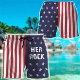 Men's Beach Shorts USA Flag 3d Print Funny Animals Graphic Surfing Board Shorts Casual Summer Holiday Sports Pants Briefs Boys