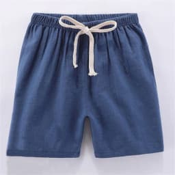 2-10Y Children's Shorts For Boys Girls Cotton Linen Summer Thin Breathable Elastic Waist Beach Sport Short Pants Loose Kids Pant