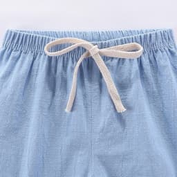 2-10Y Children's Shorts For Boys Girls Cotton Linen Summer Thin Breathable Elastic Waist Beach Sport Short Pants Loose Kids Pant