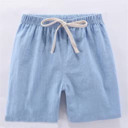 2-10Y Children's Shorts For Boys Girls Cotton Linen Summer Thin Breathable Elastic Waist Beach Sport Short Pants Loose Kids Pant