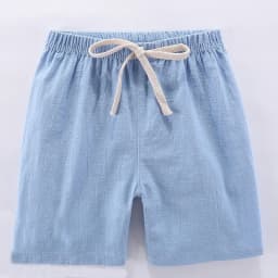 2-10Y Children's Shorts For Boys Girls Cotton Linen Summer Thin Breathable Elastic Waist Beach Sport Short Pants Loose Kids Pant