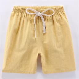 2-10Y Children's Shorts For Boys Girls Cotton Linen Summer Thin Breathable Elastic Waist Beach Sport Short Pants Loose Kids Pant