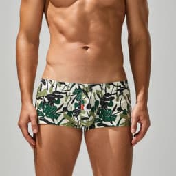New printed fashionable fresh natural wind men's pure cotton men's cross-border flat pants 250503