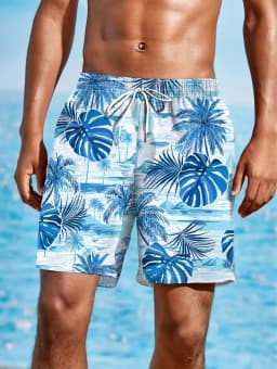 Summer Men's Beach Vacation Hawaiian Style 3D Printed Shorts Street Fashion Y2K Shorts Breathable Loose Fit Fitness Swim Trunks