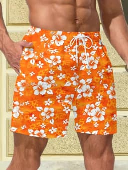 Summer Men's Beach Vacation Hawaiian Style 3D Printed Shorts Street Fashion Y2K Shorts Breathable Loose Fit Fitness Swim Trunks