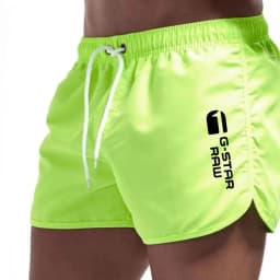 Summer Shorts Men Fast Drying Swim Breathable Net Surf Beach Pants Men'S Fitness Elastic Waist