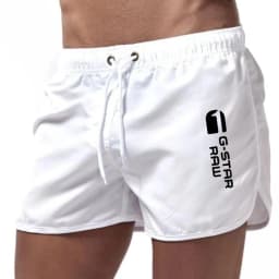Summer Shorts Men Fast Drying Swim Breathable Net Surf Beach Pants Men'S Fitness Elastic Waist