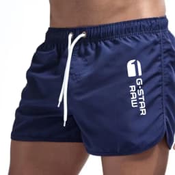 Summer Shorts Men Fast Drying Swim Breathable Net Surf Beach Pants Men'S Fitness Elastic Waist