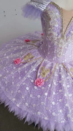 Girls Lilac fairy Doll Ballet Tutu professional red competition Stage Costumes dress female Ballet Pancake Tutu purple for Adult