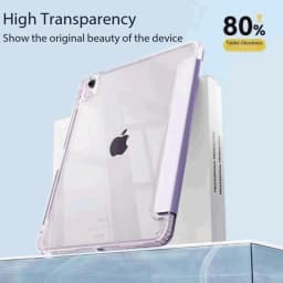 Solid Color Black Purple For iPad Case iPad Pro 11 12.9 13 M4 Air 4 5 6 7 10.9 Mini 7 6 Smart Y Folded Edge Case with Pen Holder