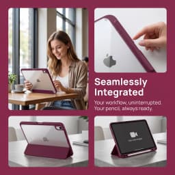 For Apple iPad (A16) 11th 11'' 2025/10th 10.9'' 2022 Generation Case with Pencil Holder, Hybrid iPad 11 10 Case with Clear Back