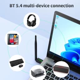 KEBIDUMEI USB WiFi Adapter WIFI6 AX900/AX300 802.11AX Wireless Network Card 2.4G 5G Bluetooth 5.4 Receiver 900Mbps For PC/Laptop
