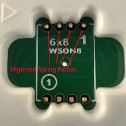 XGecu QFN8 WSON8 DFN8 5X6 or 6X8 IC Socket universal adapter for SPI NAND NOR Flash MLF8 MLP8 SON8 with High-end Spring Probe