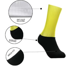 New Bike Team Aero Socks Seamless Anti Slip Cycling Socks Road Bicycle Socks Outdoor Racing Bike Compression Sport Socks