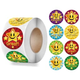 50-500pcs Animal Cartoon Stickers for Kids School Teacher Spanish Reward Stickers classic kids Toy Cute Stationery Supplies