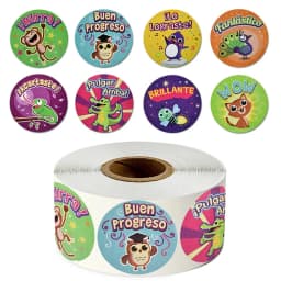 50-500pcs Animal Cartoon Stickers for Kids School Teacher Spanish Reward Stickers classic kids Toy Cute Stationery Supplies
