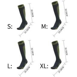 Knee High Waterproof Socks Hiking Wading Outdoor Camping Cycling Skiing Mountaineering Warm Long Knee High Waterproof Sock