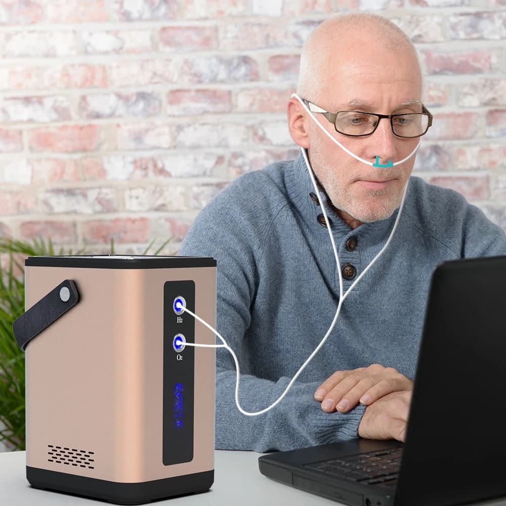 Suyzeko 450ml Oxygen Generator Hydrogen Inhalation Machine Hydrogen Molecular Water Generator Ionizer Inhaler Health Care