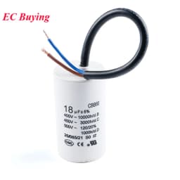 CBB60 AC 450V Motor Run Capacitor Starting Capacitor 2/3/4/5/6/8/10/12/14/15/16/18/20/25/30/40/45/50/60/70UF for Washing Machine