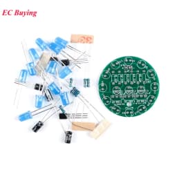 5Pcs/1pc LED Water Light LED Round Water Light Production Kit for Skill Training Soldering Practice Parts Diy Electronic Kit Set