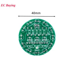 5Pcs/1pc LED Water Light LED Round Water Light Production Kit for Skill Training Soldering Practice Parts Diy Electronic Kit Set
