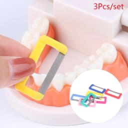 3Pcs Disposable Dental Orthodontic Interproximal Enamel Polishing Tool Tooth Reducted Teeth Whitening Material Oral Care