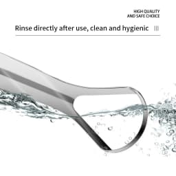 Stainless Steel Tongue Scraper Cleaner Fresh Breath Cleaning Coated Tongue Toothbrush Oral Hygiene Care Tools