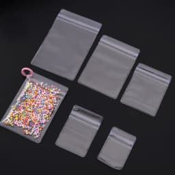 20Pcs Multi Size PVC Clear Jewelry Storage Bags Self Seal Bags Reusable for Bracelets Necklaces Rings Packaging Jewelry Display